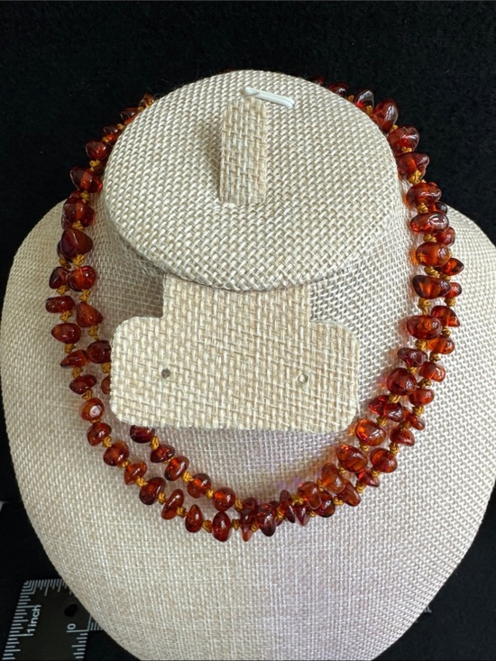 VTG Baltic Amber Hand Knotted Bead Necklace